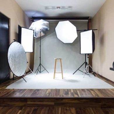 set up home photo studio